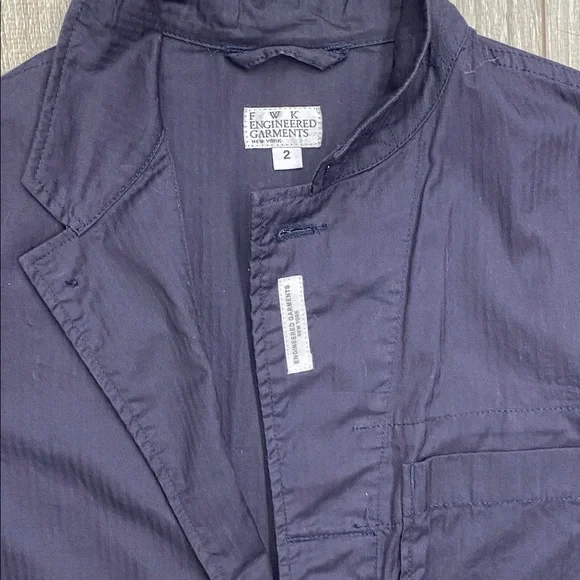 Engineered Garments jacket size Small (2) men’s or women’s - navy, unlined. - Picture 2 of 8